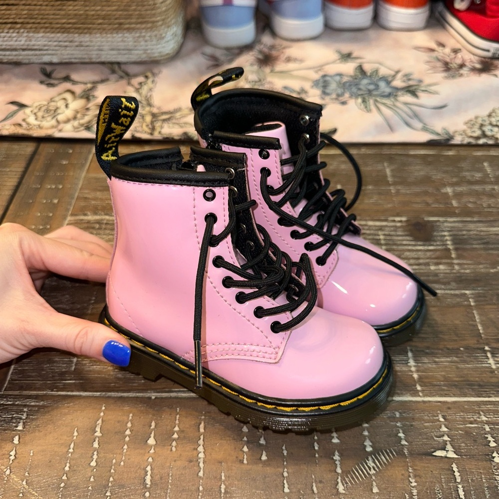 BRAND NEW Toddler pink patent leather Dr. Martens!!
